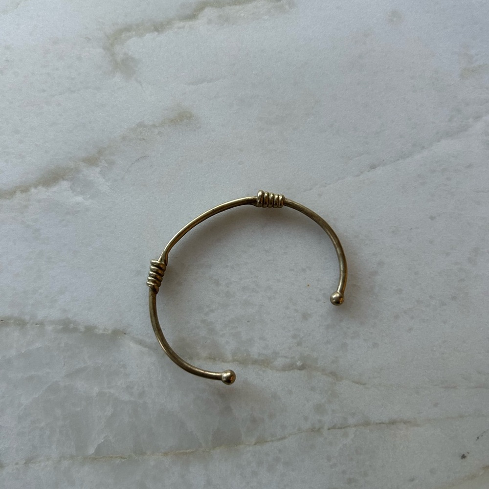 Elegant Gold-Tone Open Cuff Bracelet